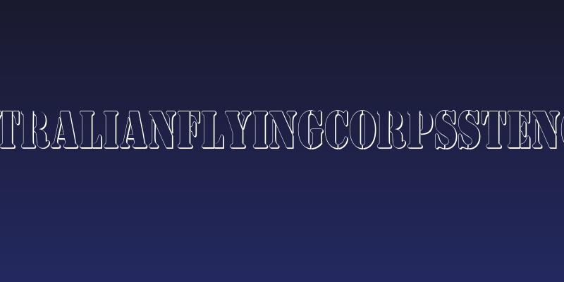 AustralianFlyingCorpsStencilC Social Header