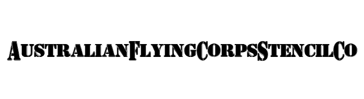 AustralianFlyingCorpsStencilCo  免费字体下载