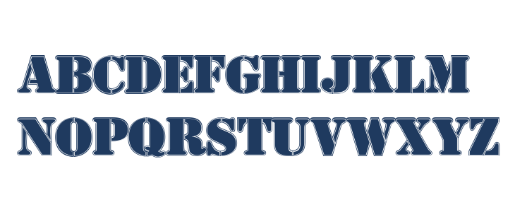 AustralianFlyingCorpsStencilCo Lowercase