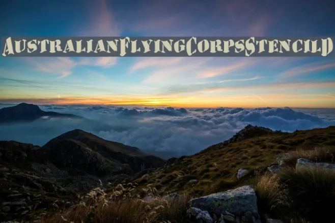 AustralianFlyingCorpsStencilD Example 1