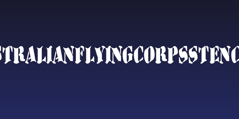 AustralianFlyingCorpsStencilD Social Header