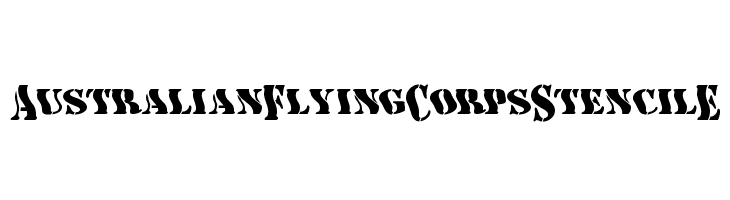 AustralianFlyingCorpsStencilE  لخطوط تنزيل