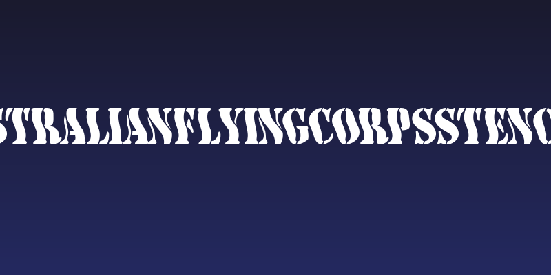 AustralianFlyingCorpsStencilE Social Header