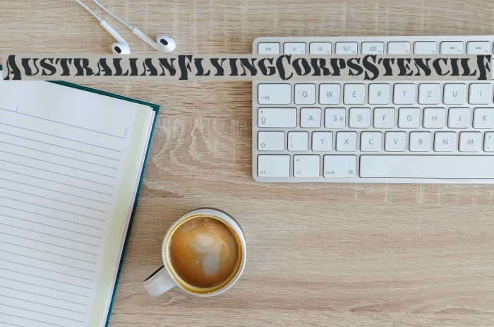 AustralianFlyingCorpsStencilF Example 3