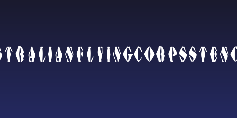 AustralianFlyingCorpsStencilG Social Header