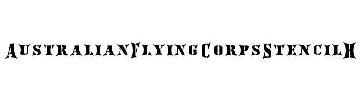 AustralianFlyingCorpsStencilH  Descarca Fonturi Gratis