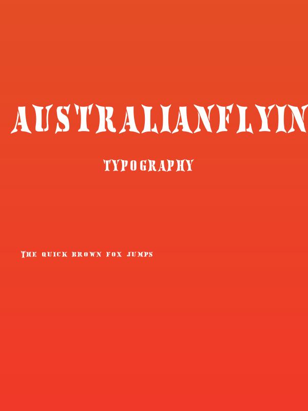 AustralianFlyingCorpsStencilH Poster