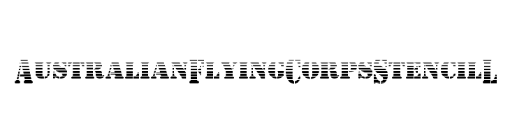 AustralianFlyingCorpsStencilL  Free Fonts Download