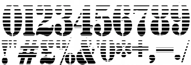 AustralianFlyingCorpsStencilL Font OTHER CHARS