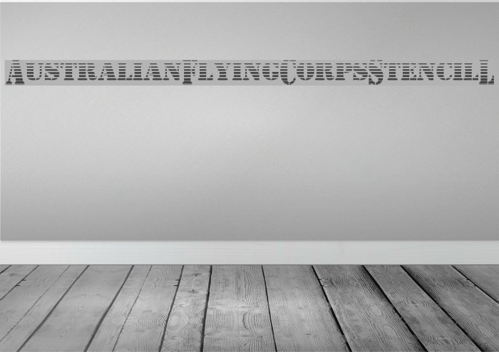 AustralianFlyingCorpsStencilL Example 2