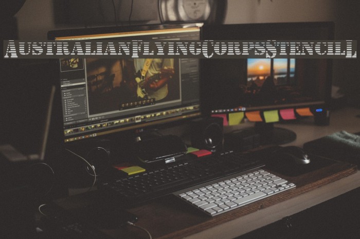 AustralianFlyingCorpsStencilL Example 3