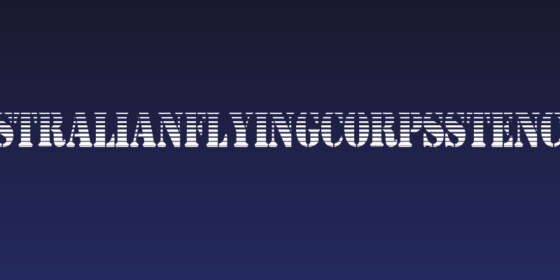 AustralianFlyingCorpsStencilL Social Header