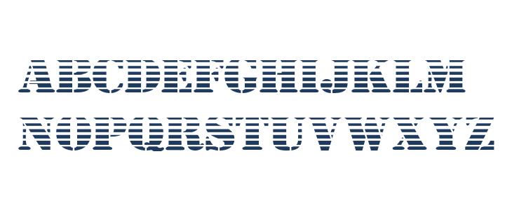 AustralianFlyingCorpsStencilL Lowercase