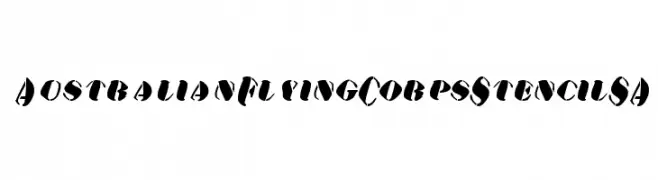 AustralianFlyingCorpsStencilSA  Descarca Fonturi Gratis