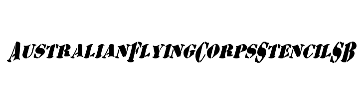 AustralianFlyingCorpsStencilSB  les polices de caractères gratuit tlcharger