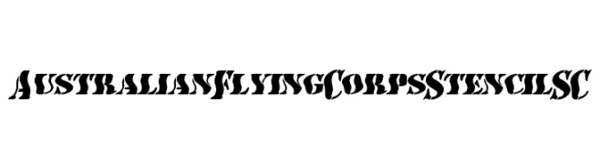 AustralianFlyingCorpsStencilSC  Fuentes Gratis Descargar