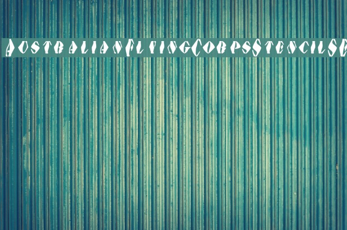 AustralianFlyingCorpsStencilSE Example 2
