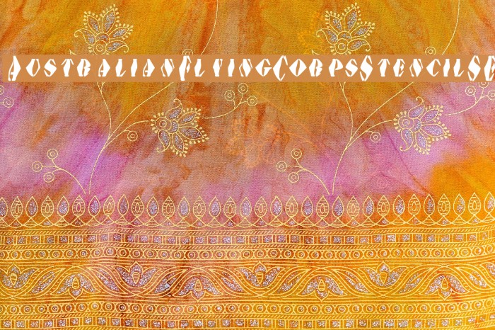 AustralianFlyingCorpsStencilSE Example 3