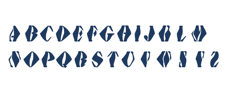 AustralianFlyingCorpsStencilSE Lowercase