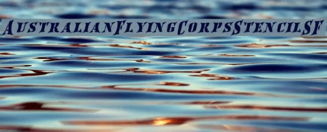 AustralianFlyingCorpsStencilSF Example 1