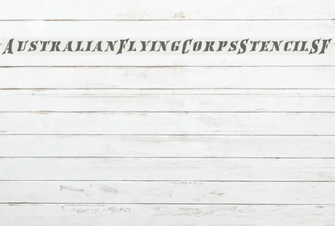 AustralianFlyingCorpsStencilSF Example 2