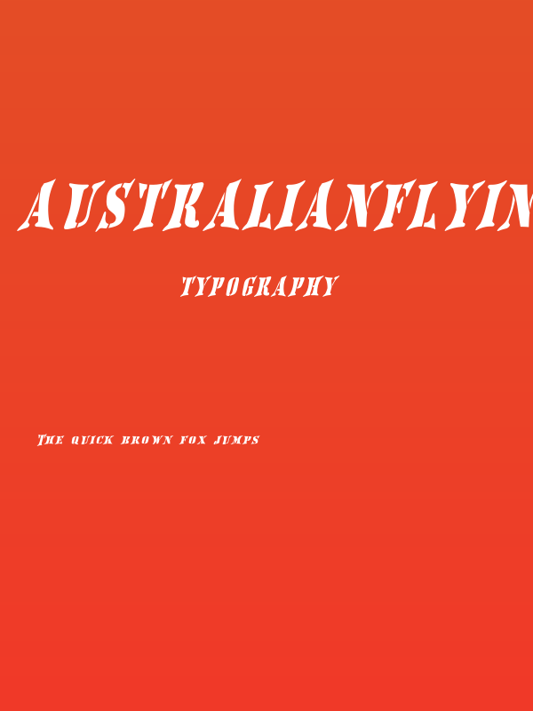 AustralianFlyingCorpsStencilSF Poster
