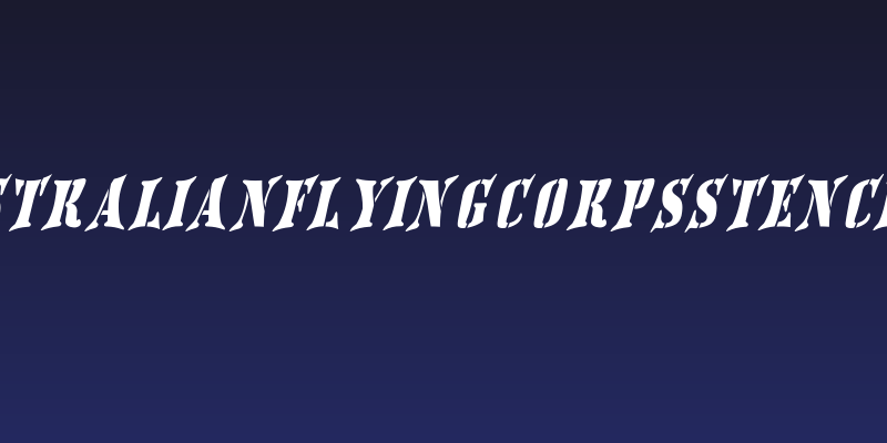 AustralianFlyingCorpsStencilSF Social Header