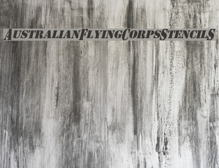 AustralianFlyingCorpsStencilS Example 3