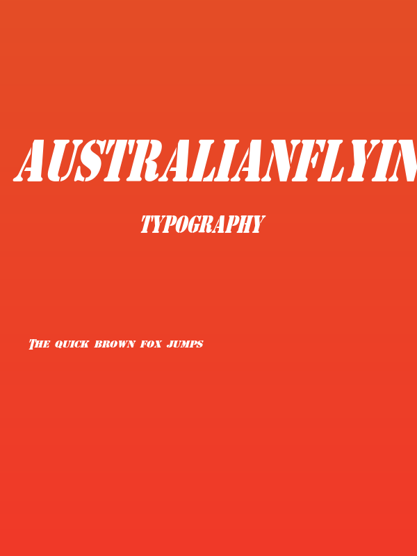 AustralianFlyingCorpsStencilS Poster