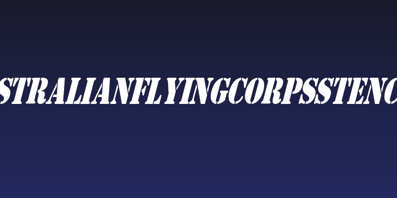 AustralianFlyingCorpsStencilS Social Header