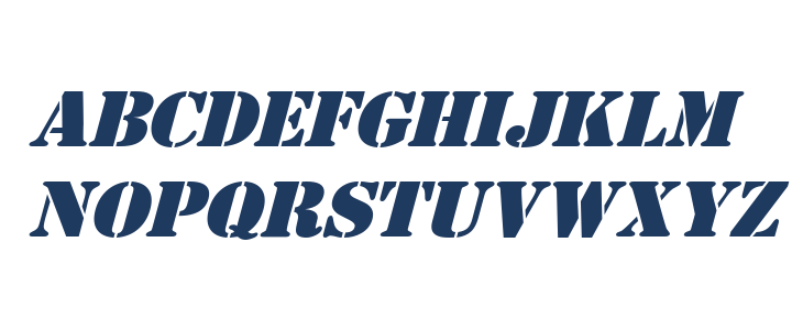 AustralianFlyingCorpsStencilS Lowercase