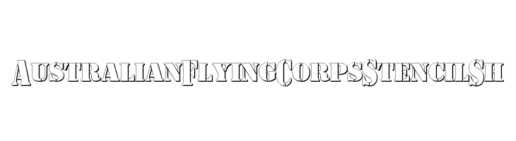 AustralianFlyingCorpsStencilSh  नि: शुल्क फ़ॉन्ट्स डाउनलोड