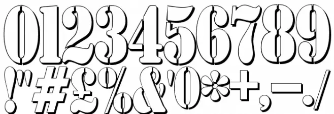 AustralianFlyingCorpsStencilSh Schriftart Anderer Schreiben