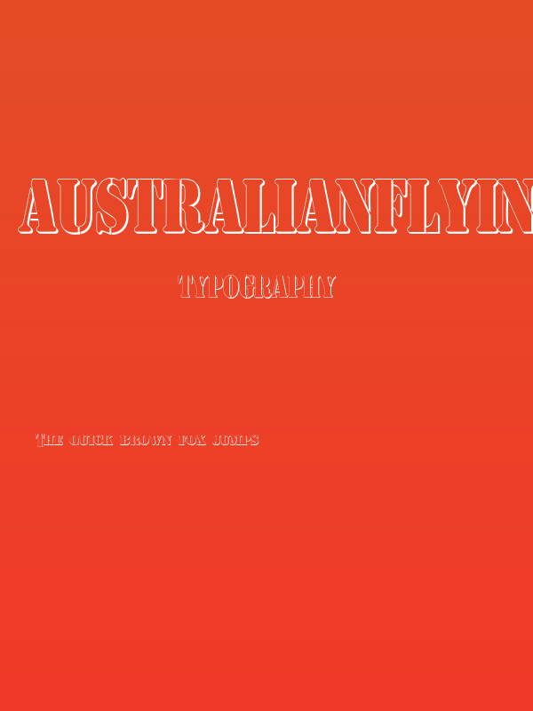 AustralianFlyingCorpsStencilSh Poster