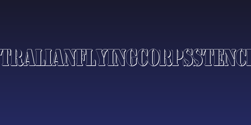 AustralianFlyingCorpsStencilSh Social Header