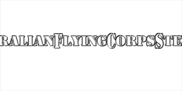AustralianFlyingCorpsStencilT Logo