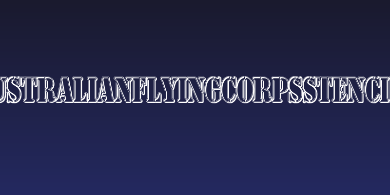 AustralianFlyingCorpsStencilT Social Header