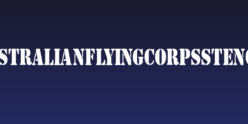AustralianFlyingCorpsStencil Social Header