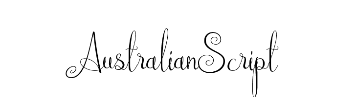 AustralianScript  font caratteri gratis