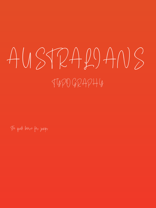 Australians Winter Poster