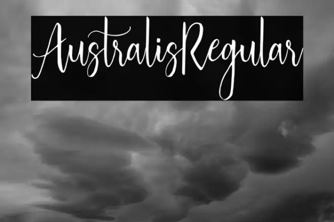 Australis-Regular Font examples