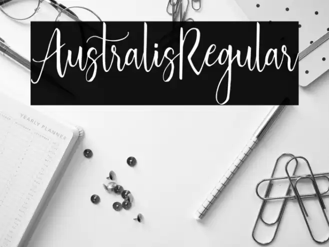 Australis-Regular Font examples