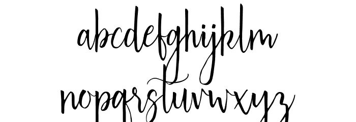 Australis-Regular Font LOWERCASE