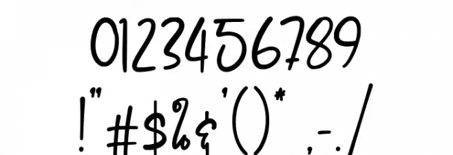 Australove Font OTHER CHARS