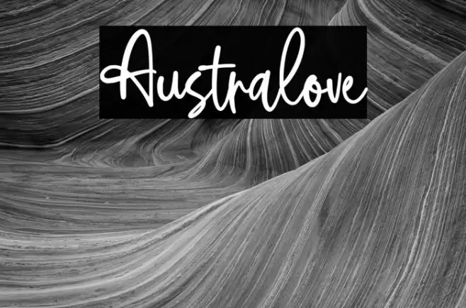 Australove Font examples