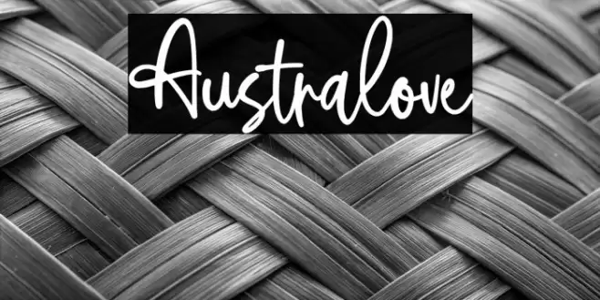 Australove Font examples