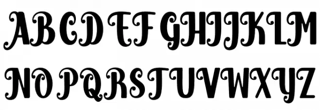 Austria Rainbow Schriftart Groß