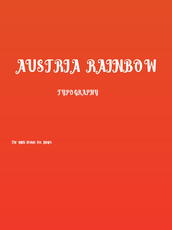 Austria Rainbow Poster