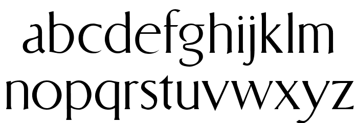 Austria45 Font LOWERCASE