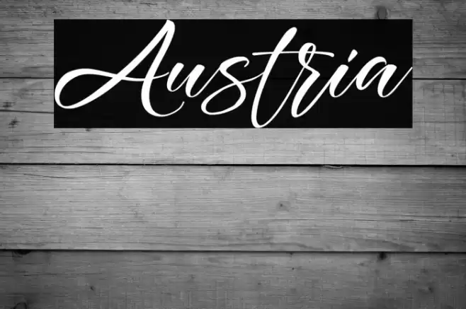 Austria Font examples